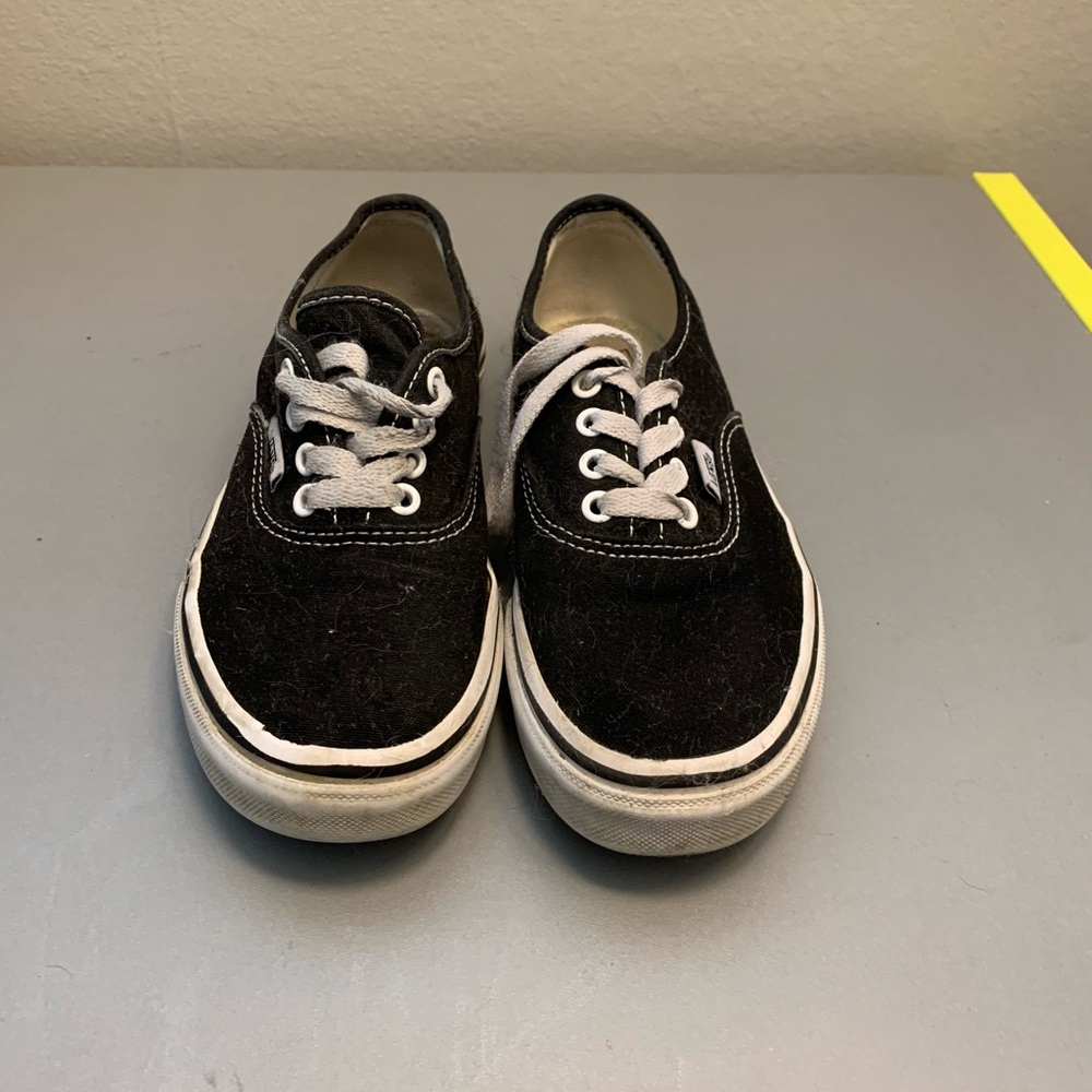 Black vans kids size 2